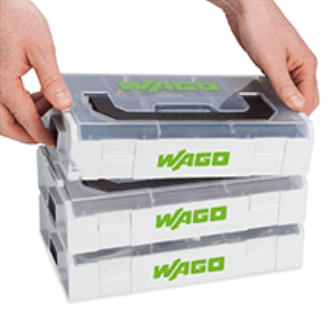 WAGO Original-Set, L-Boxx Mini, Verbindungsklemmen mit Hebel, Serie 221, 887-952, Lichtgrau, 229 Ver
