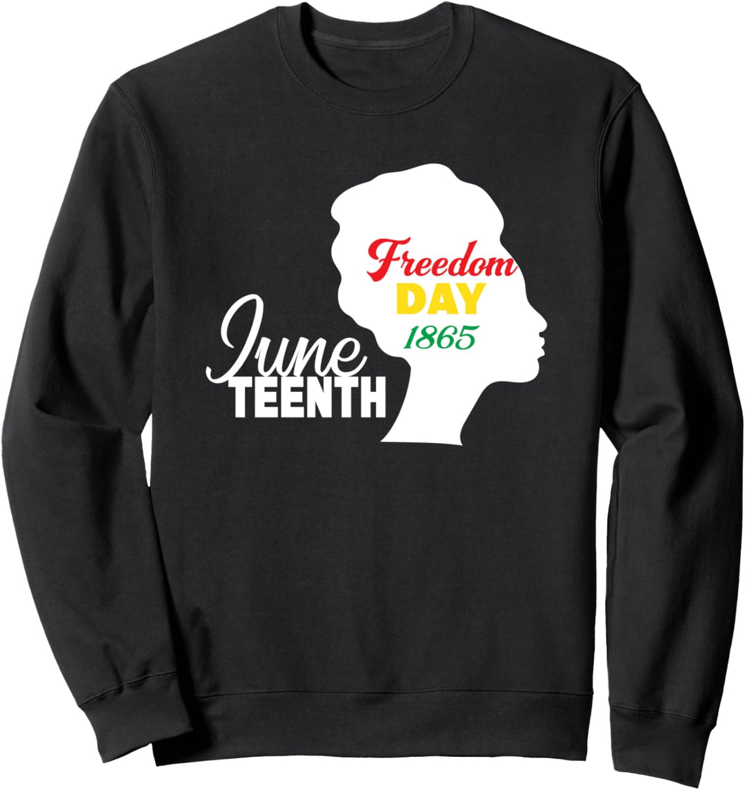 Black History Afrikanisch Juneteenth Melanin Afro Queen 1865 Sweatshirt