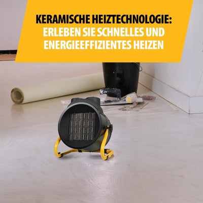 Elektrisches Heizgerät Tristar KA-5072 - Industrieheizung - Keramik - Turbo-Modus und Ventilationsfu