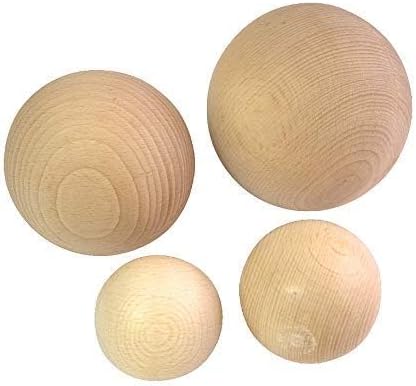 JOWE Holzkugel 10cm aus Buche ohne Bohrung 1 Stück - Kugel aus Holz ohne Loch 100mm | Made in Austri