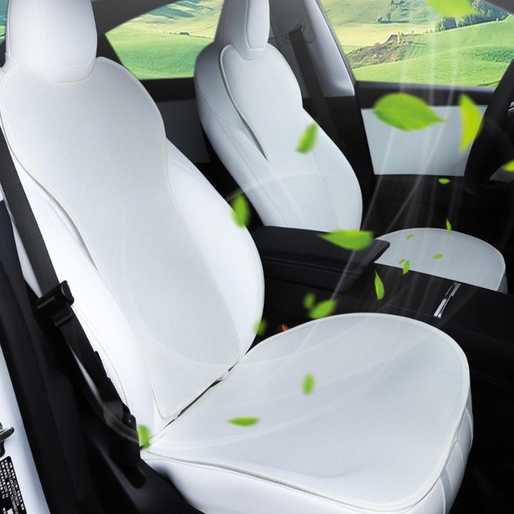 TOPABYTE Sitzbezüge für Tesla Model Y Juniper 2020-2026 Autositzbezüge Komplettset Set Schutzkissen