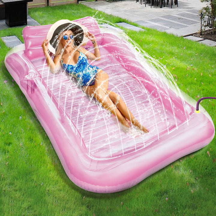 JONRRYIN Luftmatratze Pool für Erwachsene, Tanning Pool Aufblasbare Schwimmmatratze mit Eingebautem