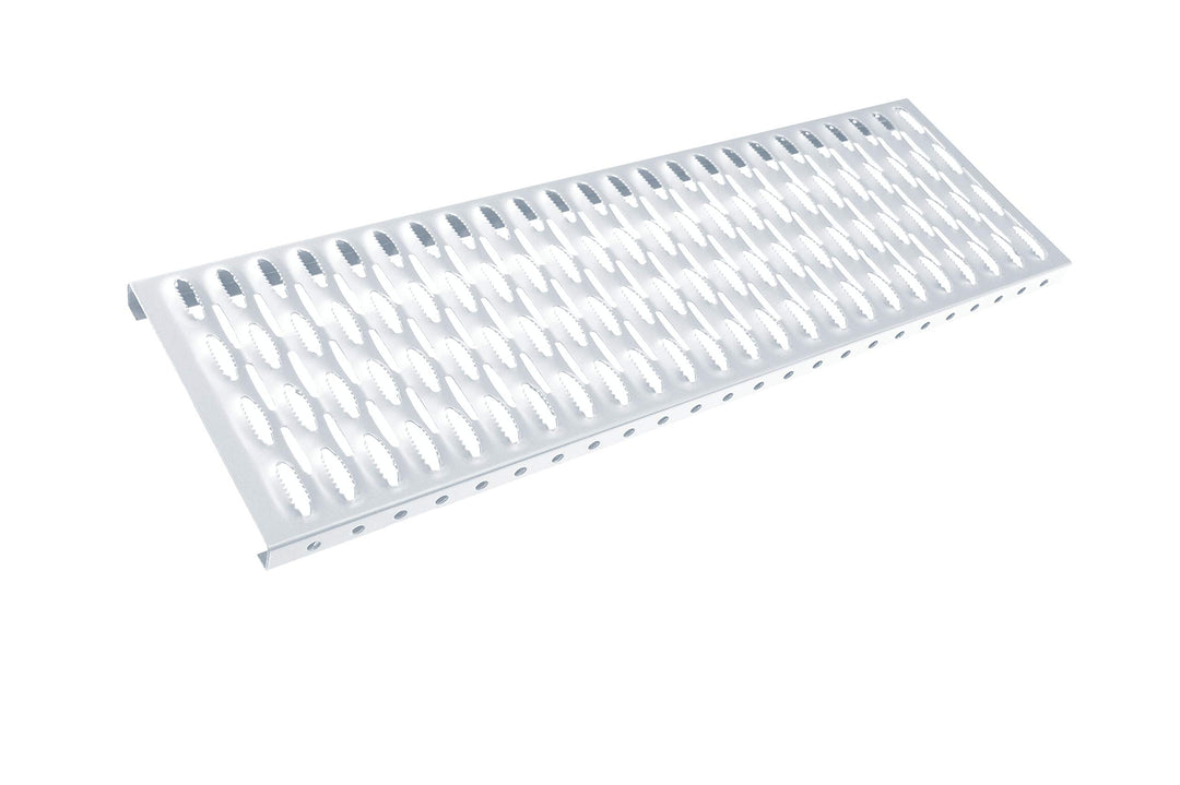 Parotec, Dachtirtt Steigtritt, 1500 mm, Silber, Kaminpodest, Laufrost, Verschiedene Längen, Laufgitt