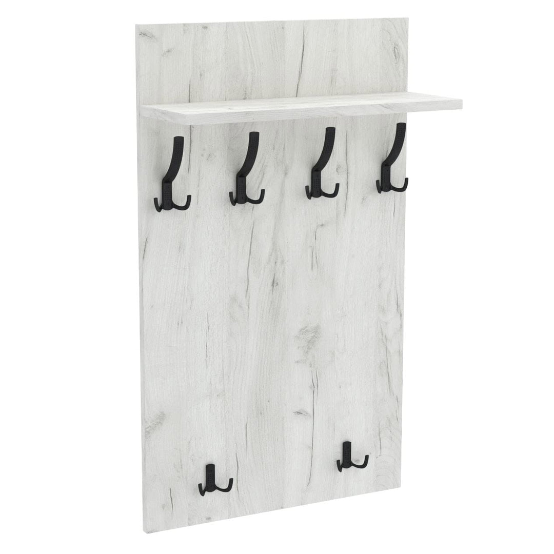 AKKE 100x60 | MAXI Garderobenpaneel Wandgarderobe Garderobe Wandpaneel Kleiderstange SCHWARZ | WHITE