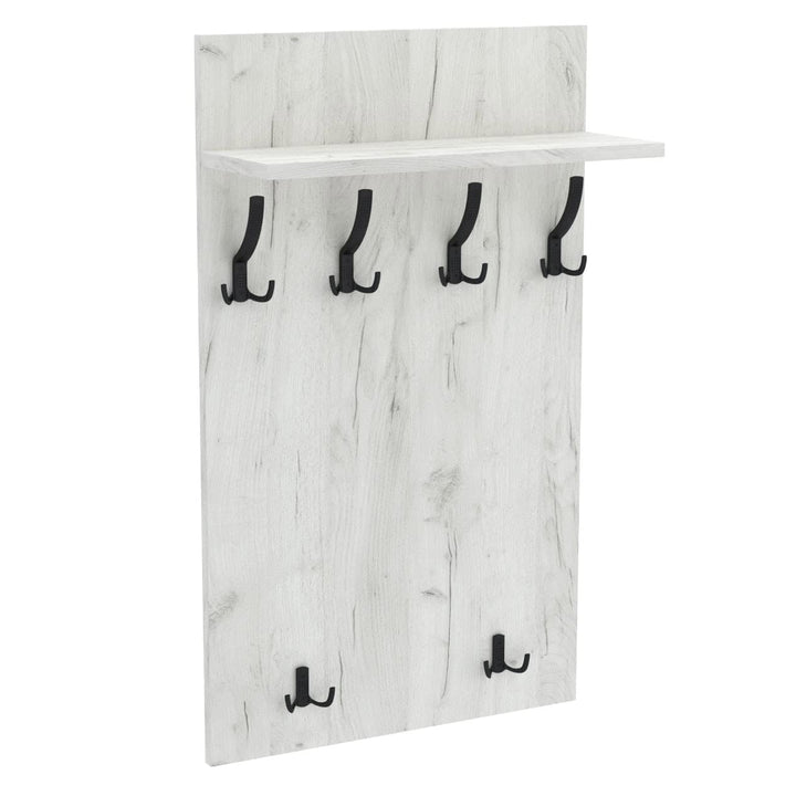 AKKE 100x60 | MAXI Garderobenpaneel Wandgarderobe Garderobe Wandpaneel Kleiderstange SCHWARZ | WHITE