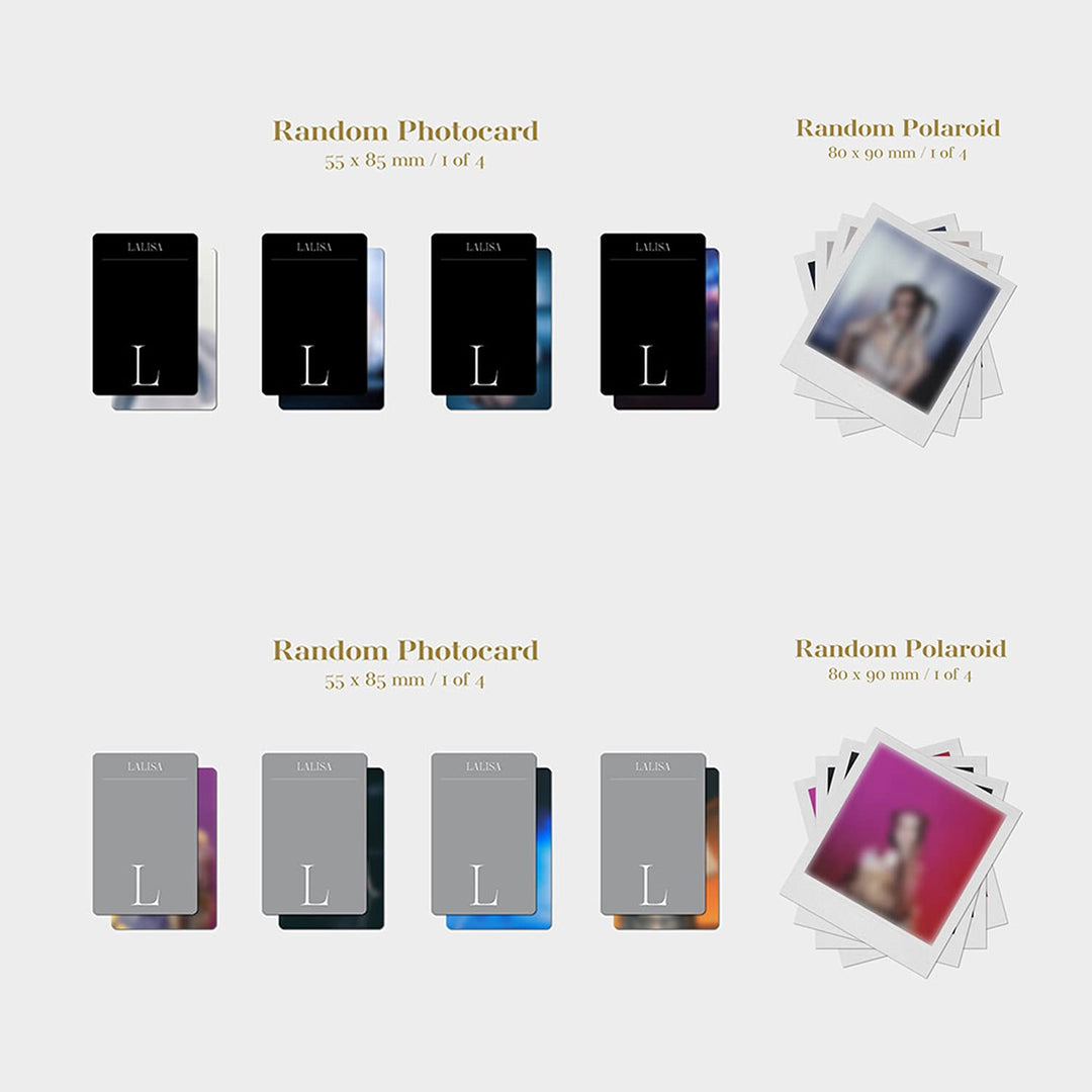 BLACKPINK LISA FIRST SINGLE ALBUM - LALISA [ GOLD VER. ] PHOTOBOOK + LYRICS PAPER + CD + PHOTOCARD +