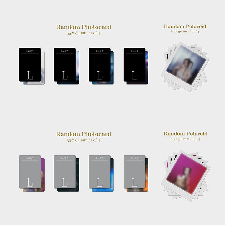 BLACKPINK LISA FIRST SINGLE ALBUM - LALISA [ BLACK VER. ] PHOTOBOOK + LYRICS PAPER + CD + PHOTOCARD