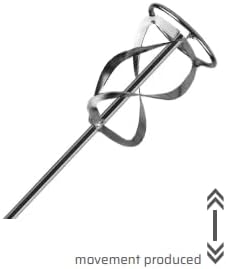Rührstab 590 x 120 mm, Mörtelrührer, Rührwerk, SDS Gewinde, 59 cm lang, 120 mm Durchmesser, für schn