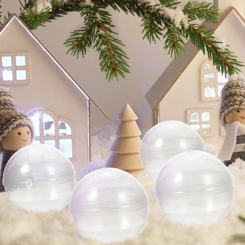 PRETYZOOM 20 Stück Klauenmaschinenbälle Transparent 2.76In Befüllbare Kunststoffkugeln Für Spielzeug