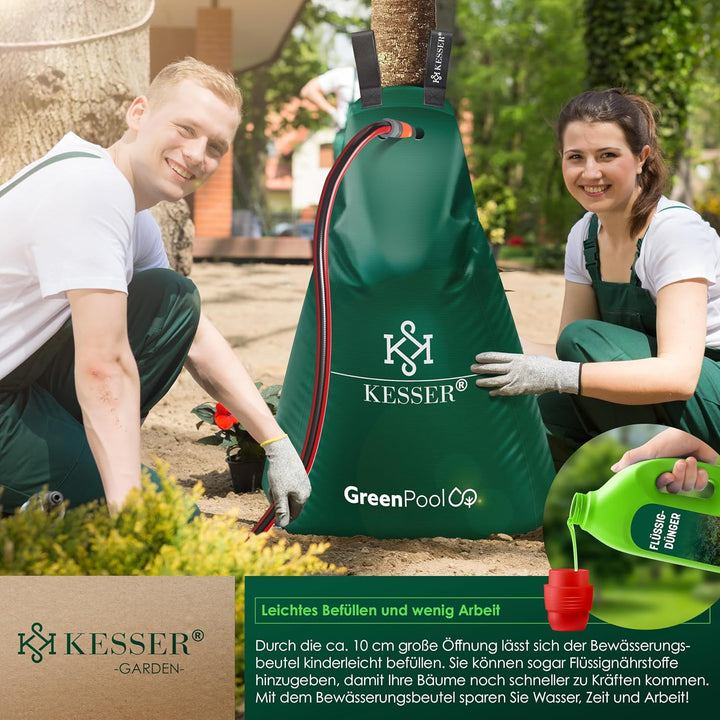 KESSER® Baum-Bewässerungssack 6er Set 75L Wassersack, Baumbewässerungsbeutel, PVC-Tasche langlebig &