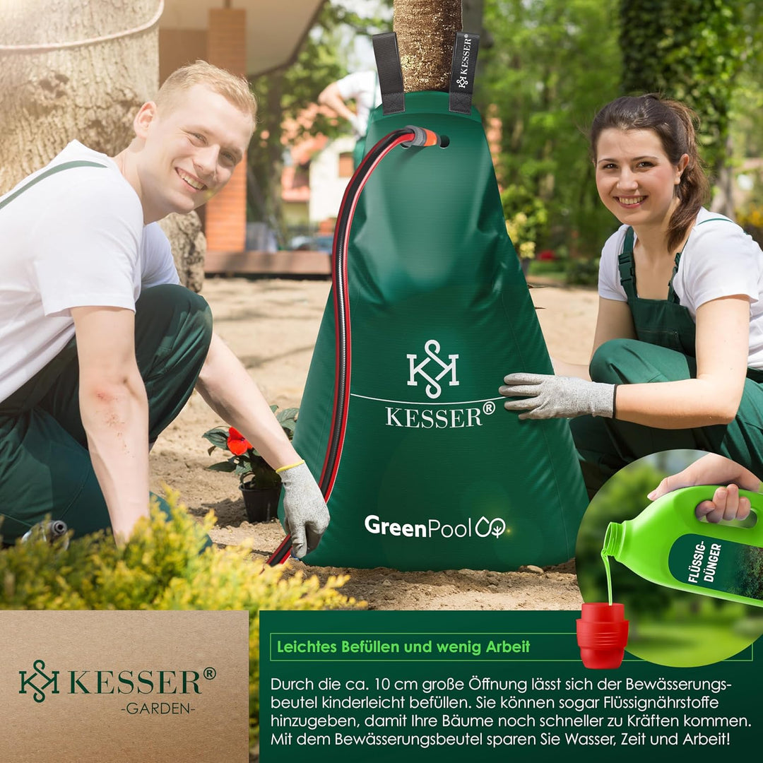 KESSER® Baum-Bewässerungssack 2er Set 75L Wassersack, Baumbewässerungsbeutel, PVC-Tasche langlebig &