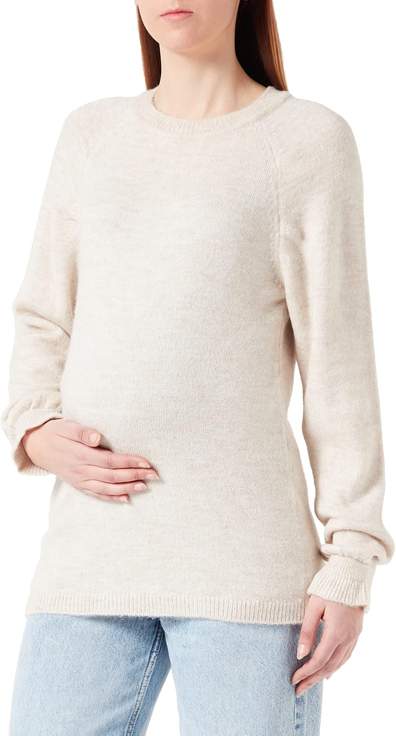 Noppies Damen Pullover Pierz Long Sleeve 42 Oatmeal - P807, 42 Oatmeal - P807