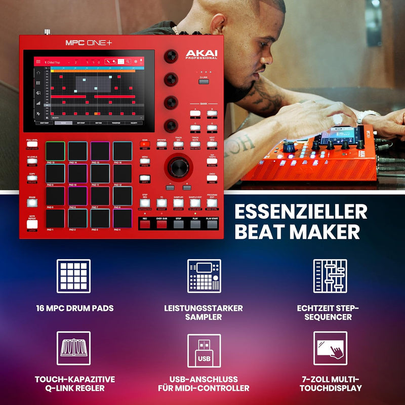 AKAI Professional MPC One+ Standalone Drum Machine, Beat Maker und MIDI Controller mit WLAN, Bluetoo
