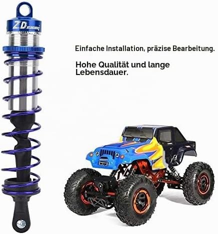Tbest RC Car Stossdämpfer 1/8, 4 Stück Metallöldruck Einstellbar Stossdämpfer Vorne Stossdämpfer Hin