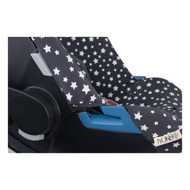 JYOKO KIDS Bezug für Autositz kompatibel mit Cybex Aton Cloud- Q-M-2-4-5, aus Baumwolle (Aton 2, Win