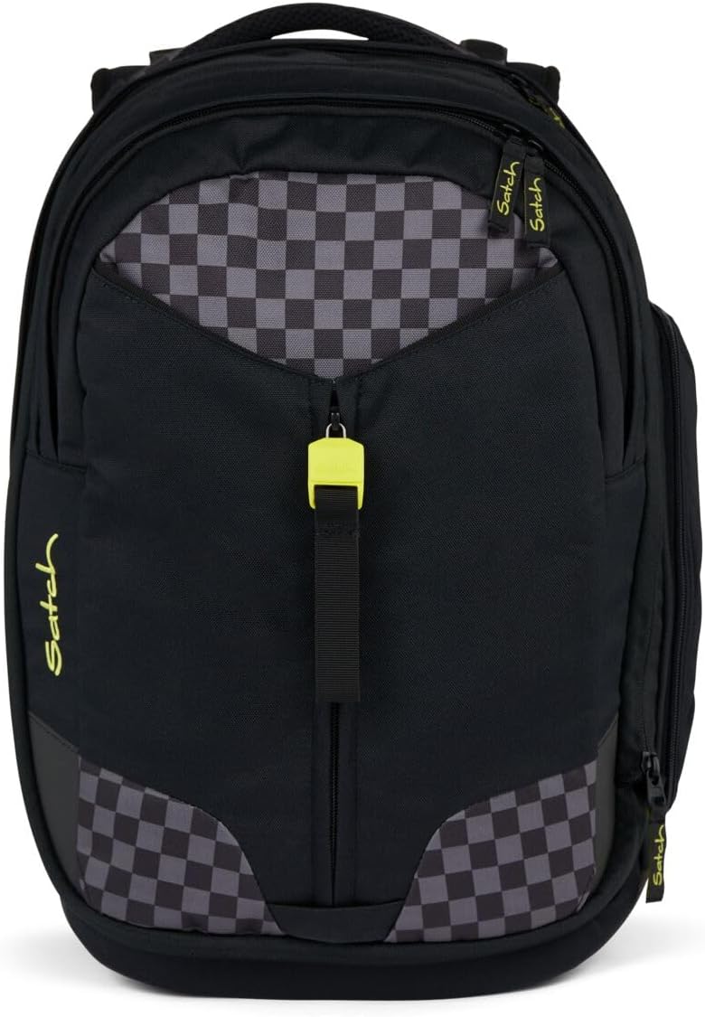 Satch Match Schulrucksack Set 3tlg. (Dark Skate) inkl. Schlamperbox und Sporttasche, Dark Skate