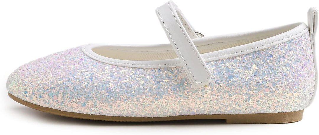 Feversole Girls Cute Dress, Mädchen süsses Kleid Mary Jane Schuhe weiche Party Urlaub Ballerinas 29