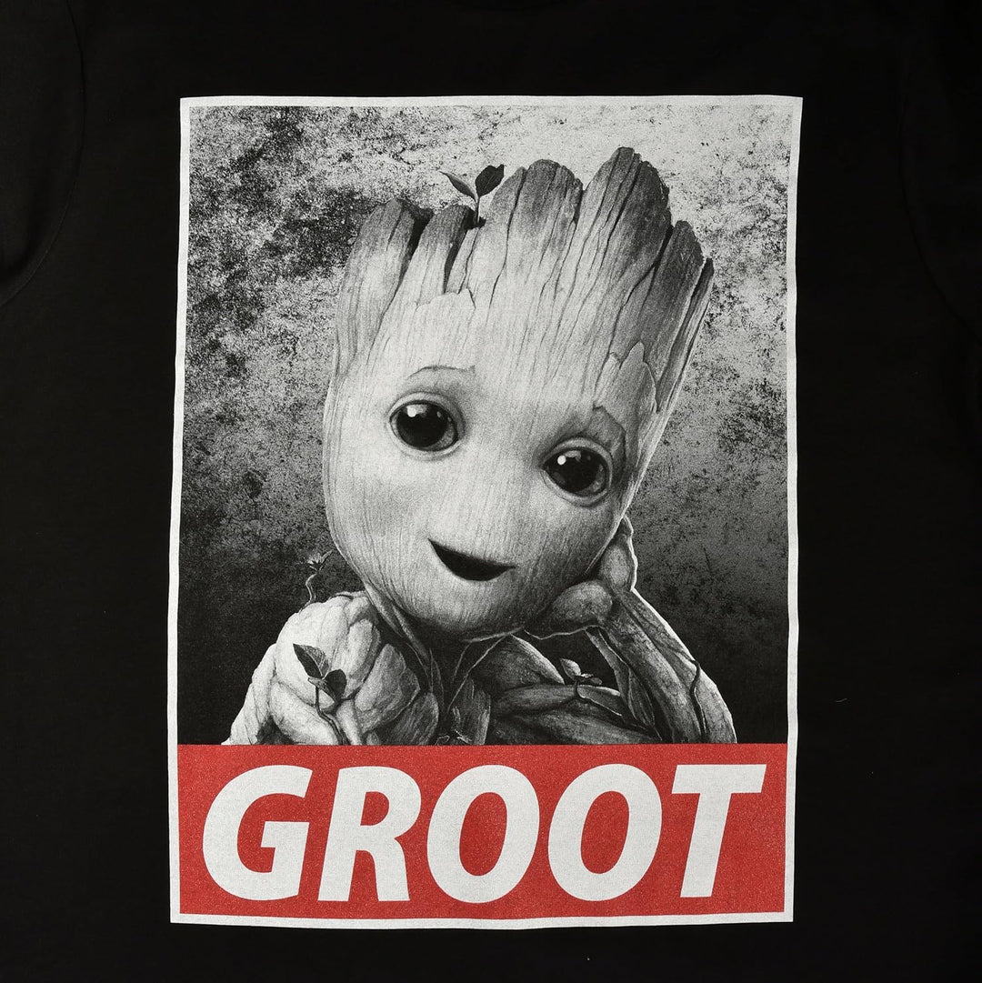 Elbenwald Marvel T-Shirt mit verschiedenen Motiven für Herren Damen Unisex Baumwolle schwarz S Baby