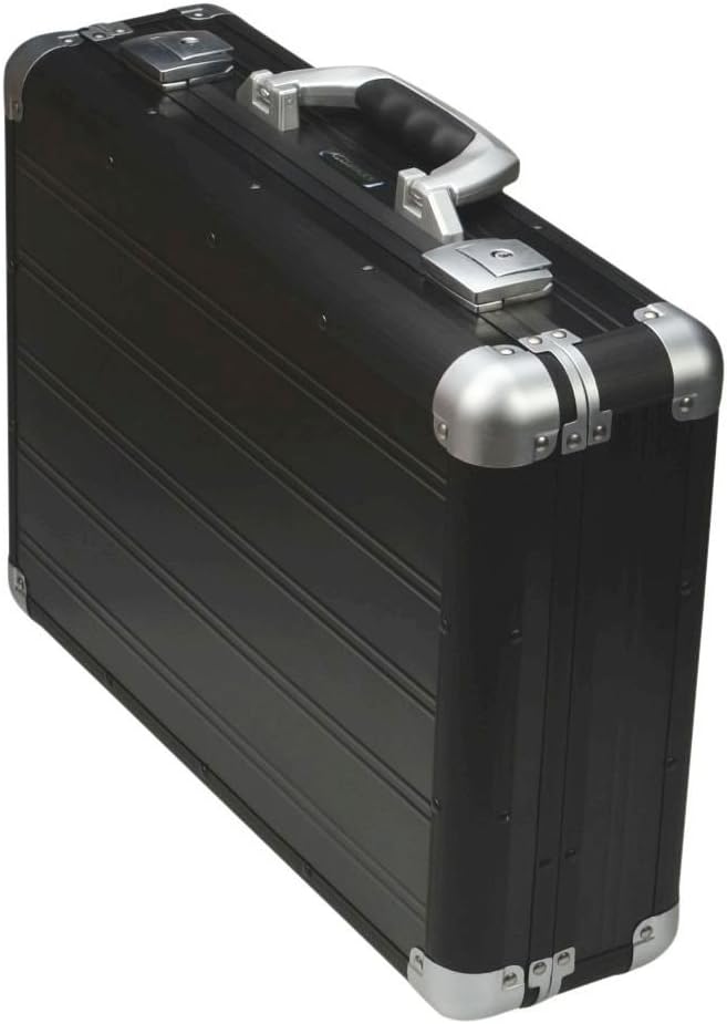 ALUMAXX 45164 Attaché Laptopkoffer Venture, Aktenkoffer aus Aluminium, Dokumentenkoffer Alu, Busines