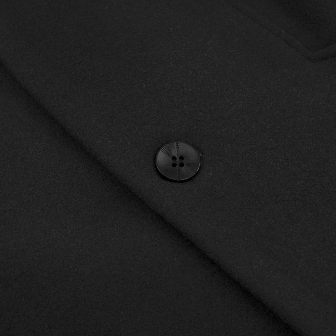 Allthemen Wintermantel Herren Mantel Lang Slim Fit Herrenmantel Winter Warm Business Mantel Herren W