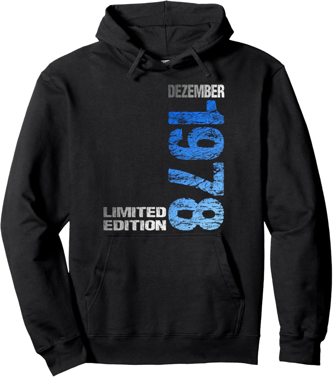 Dezember 1978 Mann Frau 45. Geburtstag Limited Edition Pullover Hoodie