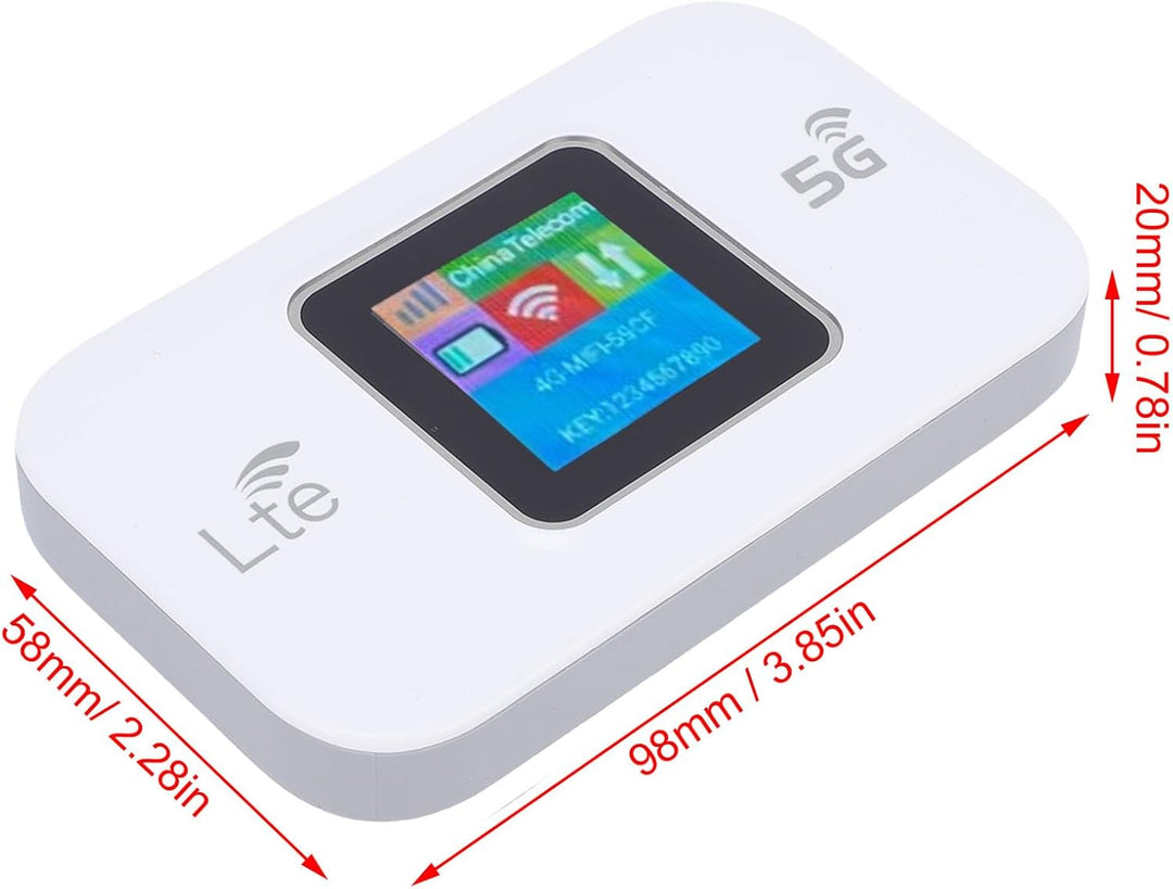 Elprico 5G LTE Mobile Hotspot, Tragbarer WiFi -Hotspot für Reisen, 10 Verbundene Geräte, Unterstützt