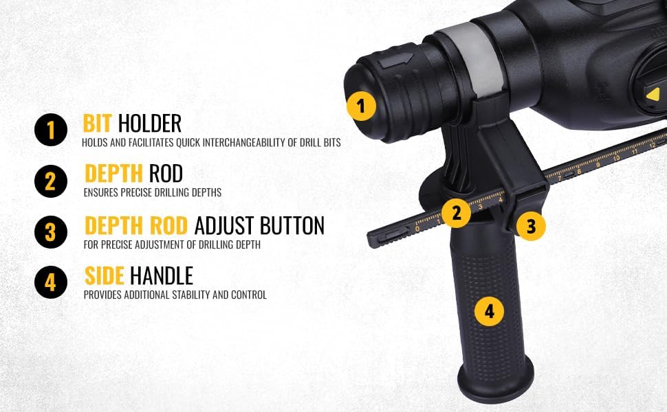 DEWALT 1 DCH133N, 18 V Gelb/Schwarz