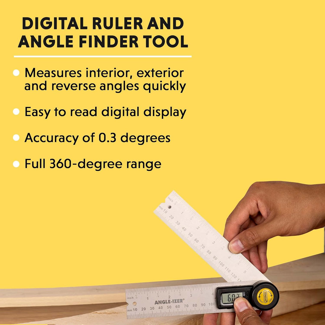 General Tools Digital-Winkel-Sucher-Regel, 5-Zoll (822) 5 Inches, 5 Inches