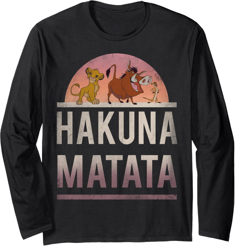 Disney The Lion King Simba Timon Pumbaa Hakuna Matata Big Langarmshirt