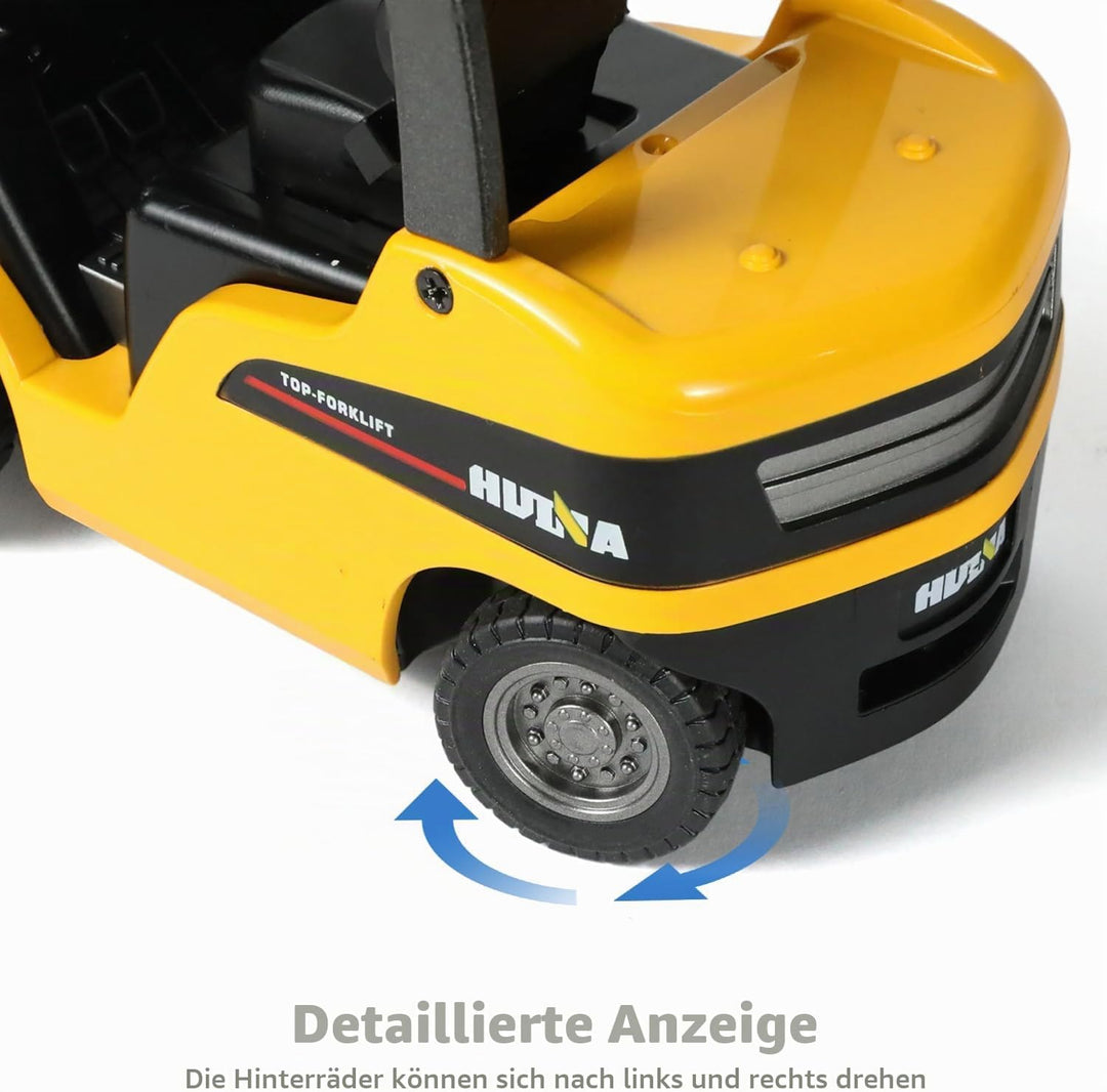 Gabelstapler Spielzeug Modell Kinder, Zum Aufsteigen und Herablassen 1:50 Engineering Auto Legierung