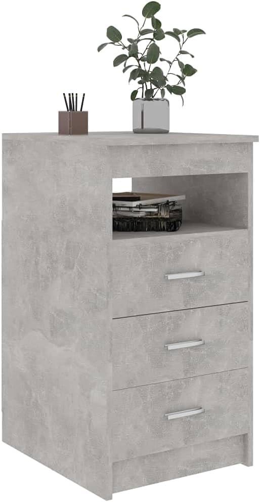 Spanplatte Sideboard mit 3 Schubladen und 1 oberen Ablagefach Seitenschrank Vitrinenschrank Ankleide
