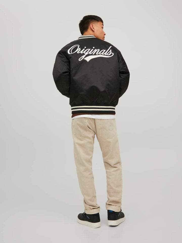 JACK & JONES Herren Jorstudio Bomber Bomberjacke, Schwarz