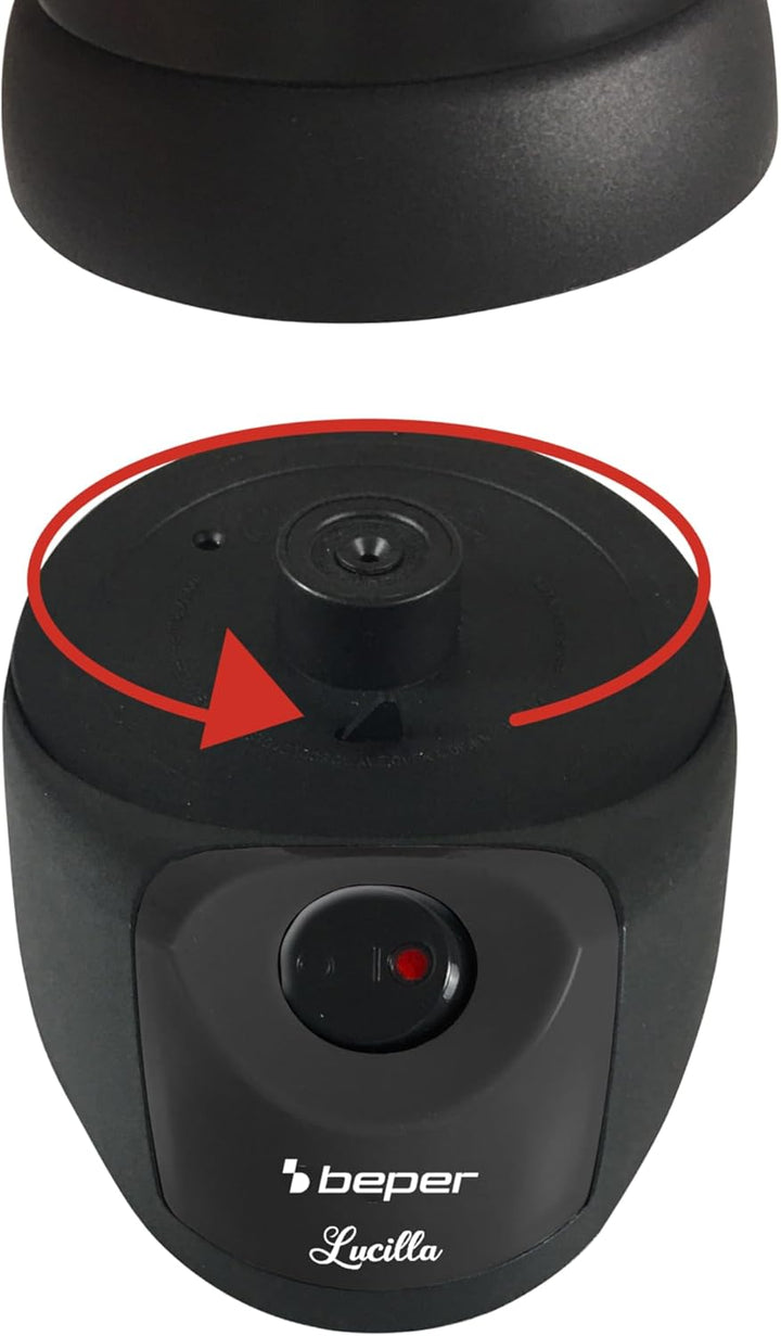 Beper BC.040N Elektische Mokkakanne, Schwarz Nicht programmierbarer Timer, Nicht programmierbarer Ti