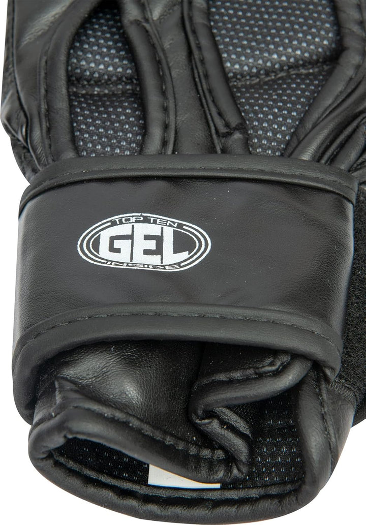 TOP TEN MMA Ultimate-Fight-Handschuhe „Octagon“ Weiss - Blau S, Weiss - Blau S