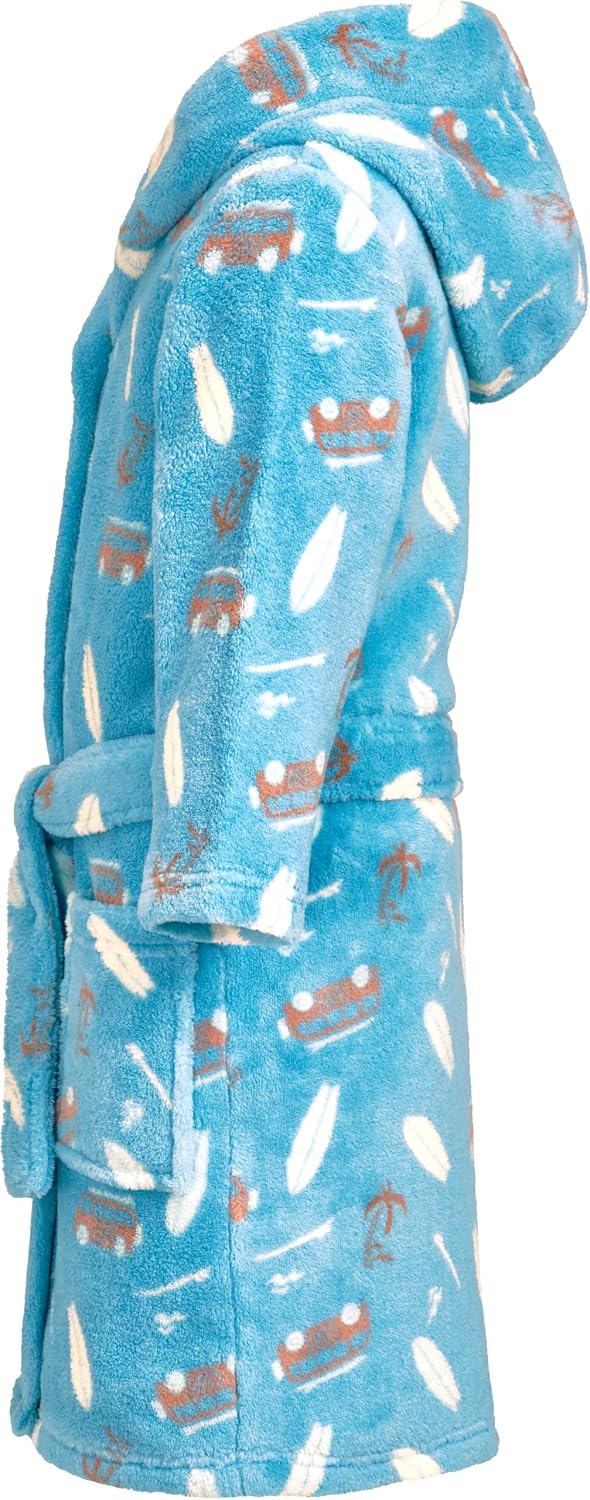 Playshoes Unisex Kinder Morgenmantel Bademantel (1er Pack) 122-128 Surf-Bus, 122-128 Surf-Bus