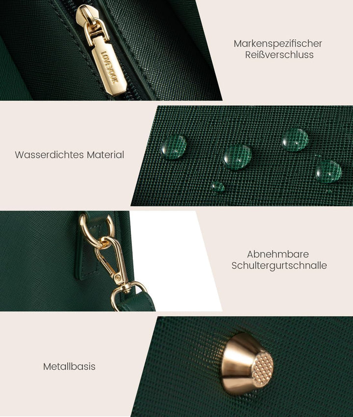LOVEVOOK Handtasche Damen Gross, Arbeitstasche Damen 15,6 Zoll, Wasserdicht Leicht Laptoptasche Shop