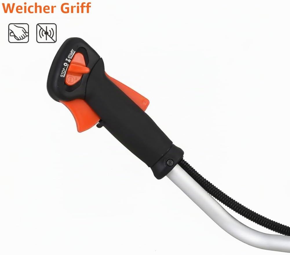 Freischneider mit Benzinmotor 52 cm³ - 3 Klingen + 1 Doppelfadenkopf - Chester