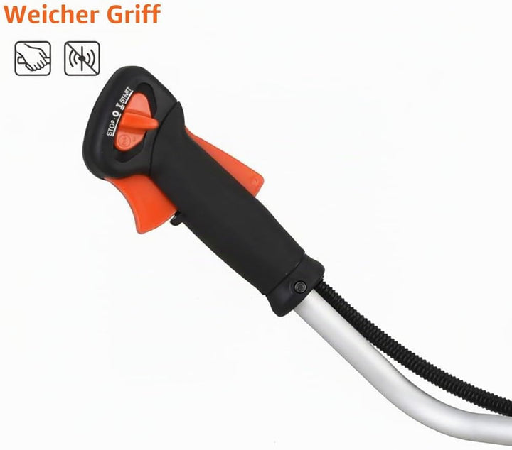 Freischneider mit Benzinmotor 52 cm³ - 3 Klingen + 1 Doppelfadenkopf - Chester