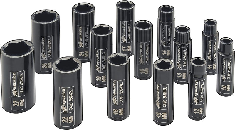 Ingersoll Rand 1/2"-Antrieb metrischer Universal-Steckschlüsselsatz SK4M7UN (7 Stück: 13, 14, 15, 17