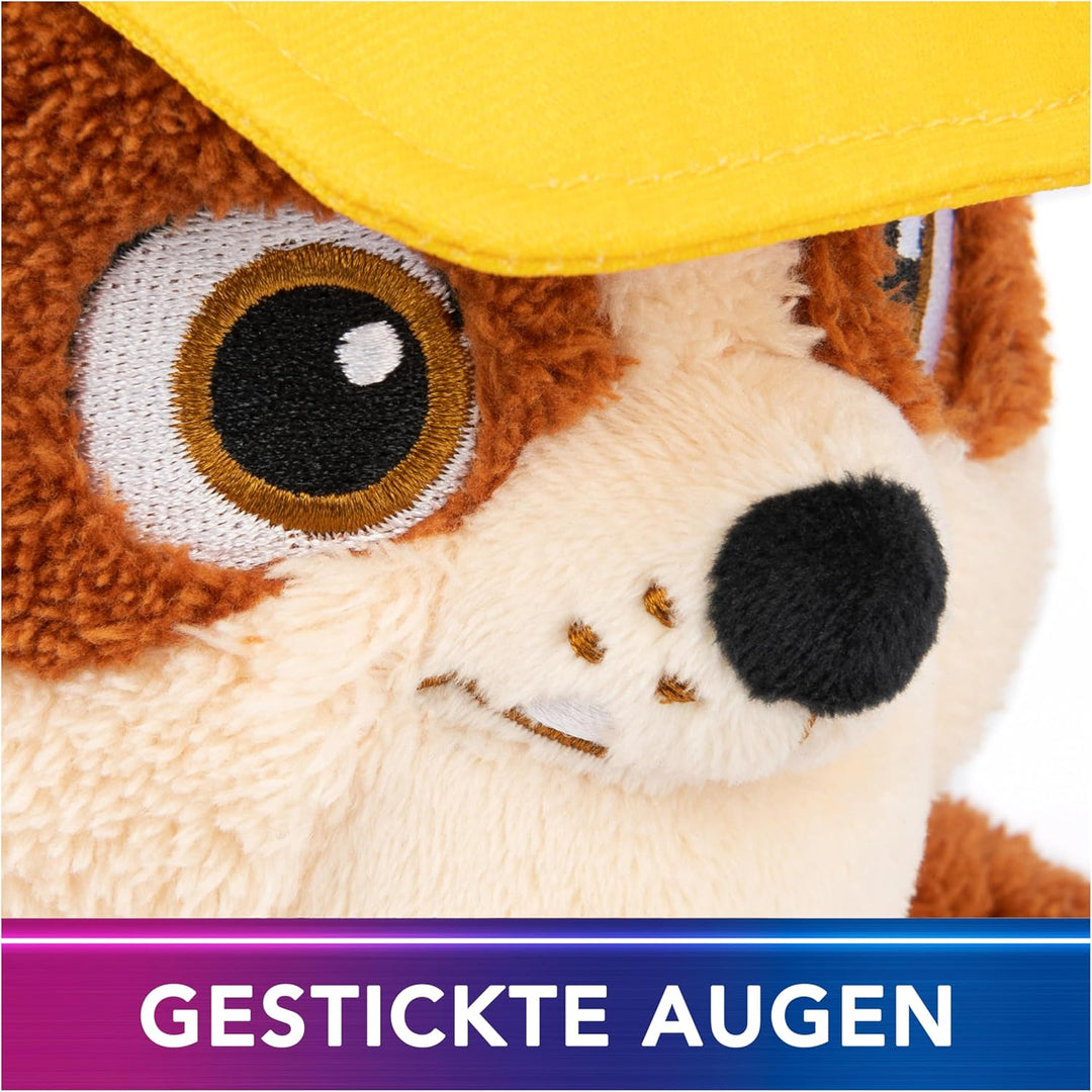 GUND PAW Patrol Schlenkerplüsch Rubble, 30 cm - hochwertiges Plüschtier aus weichem Velours-Frottee