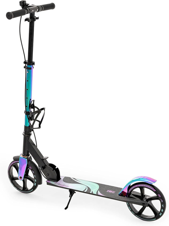 Raven Scooter, Roller, Tretroller, Kinderroller, 200mm mit Handbremse Celia Black, Celia Black