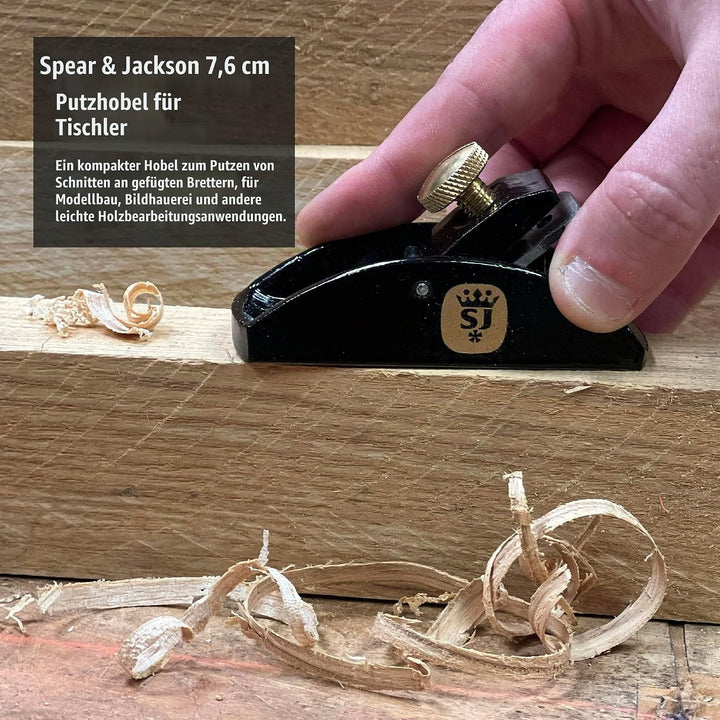 Spear &amp; Jackson CTP3 3“ Schreiner-Bundhobel 3" Schlichthobel, 3" Schlichthobel