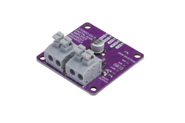 Soldered Stereo I2S Audio-Verstärker MAX98357 mit Klemmen | 3W Class-D | Made in EU | 333355