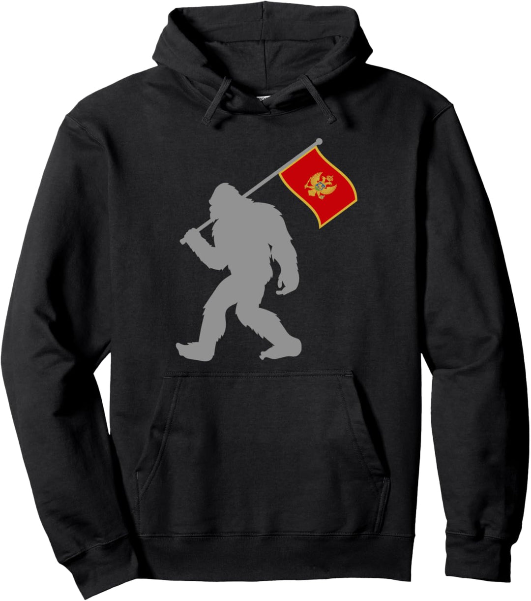 Crna Gora oder Montenegrinische Fahne auf Montenegro Flagge Pullover Hoodie