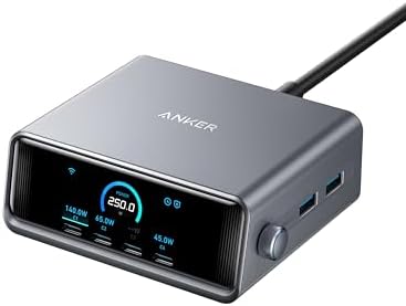 Anker 240W USB C Kabel [2 Stück 1,8m]+Anker 250W USB C Ladegerät