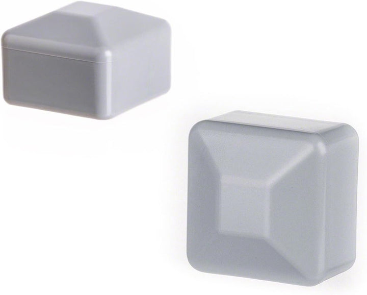 EMFA Zaunpfahlkappe 70x70 mm 10 Stück Grau Pfostenkappe quadratisch Zaunpfostenkappen Zaunabdeckung