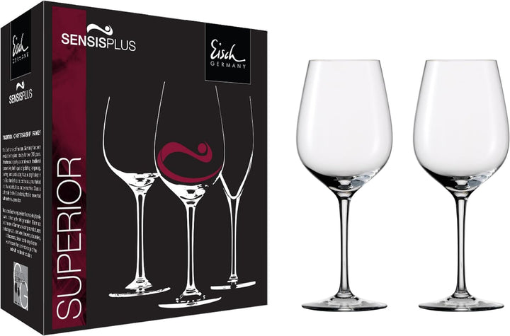 Set 2 Rotwein 600ml 500/2 -im Geschenkkarton- SUPERIOR SENSIS PLUS Eisch Glas Allzweck-Rot, 2 Stück,