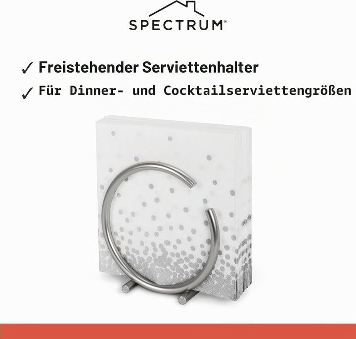 Spectrum Diversified Euro, rund, vertikal, aufrechter Serviettenhalter Moderne Küchendekoration und