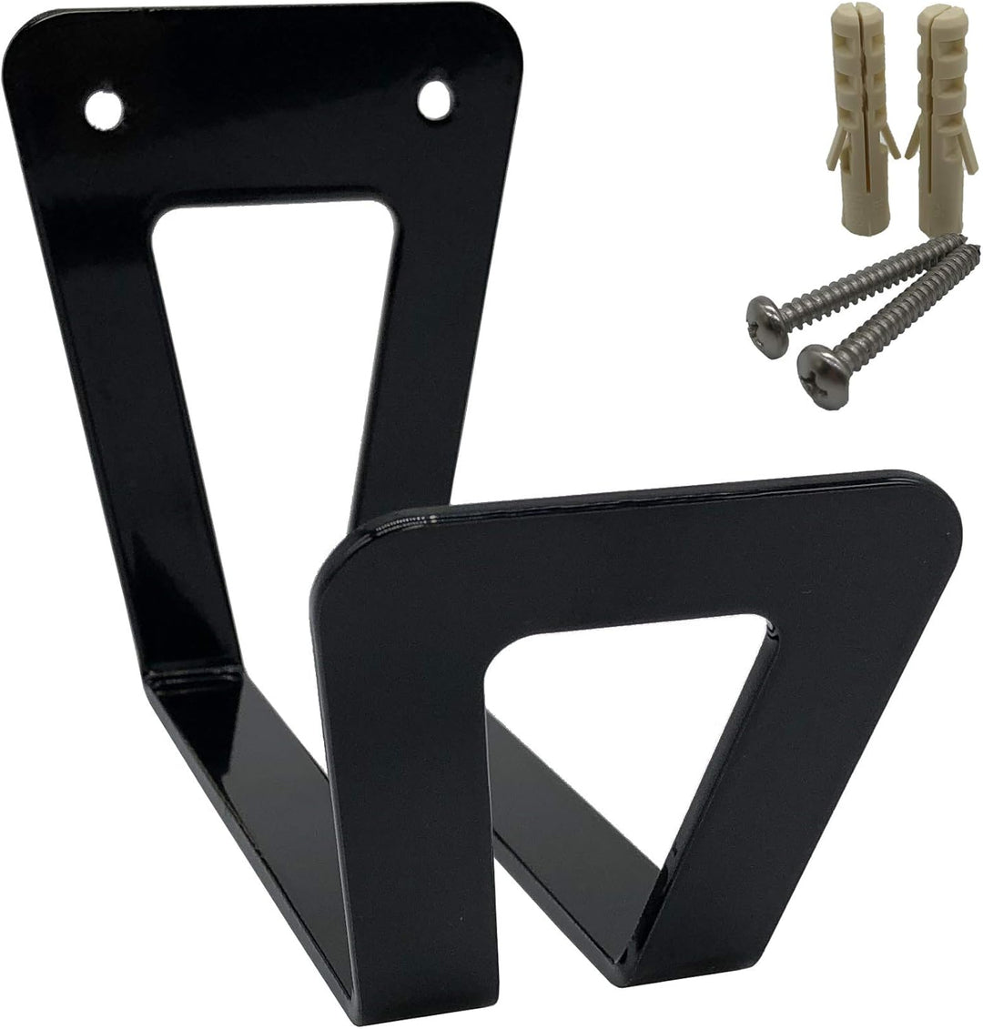 Motorrad Helmablage Helmhalter - Regalaufhänger Lagerregal | Wandmontage Zubehör | Schwarz