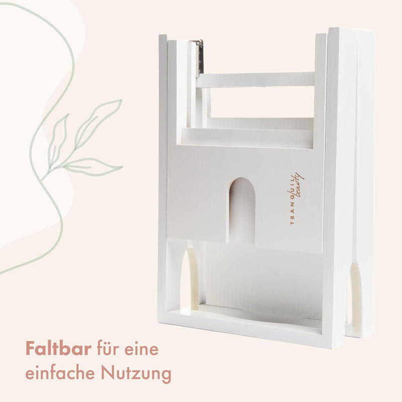 Tranquil Beauty Premium Bath Caddy | Natürliche und nachhaltige Bambus-Badewannenablage | Badetablet